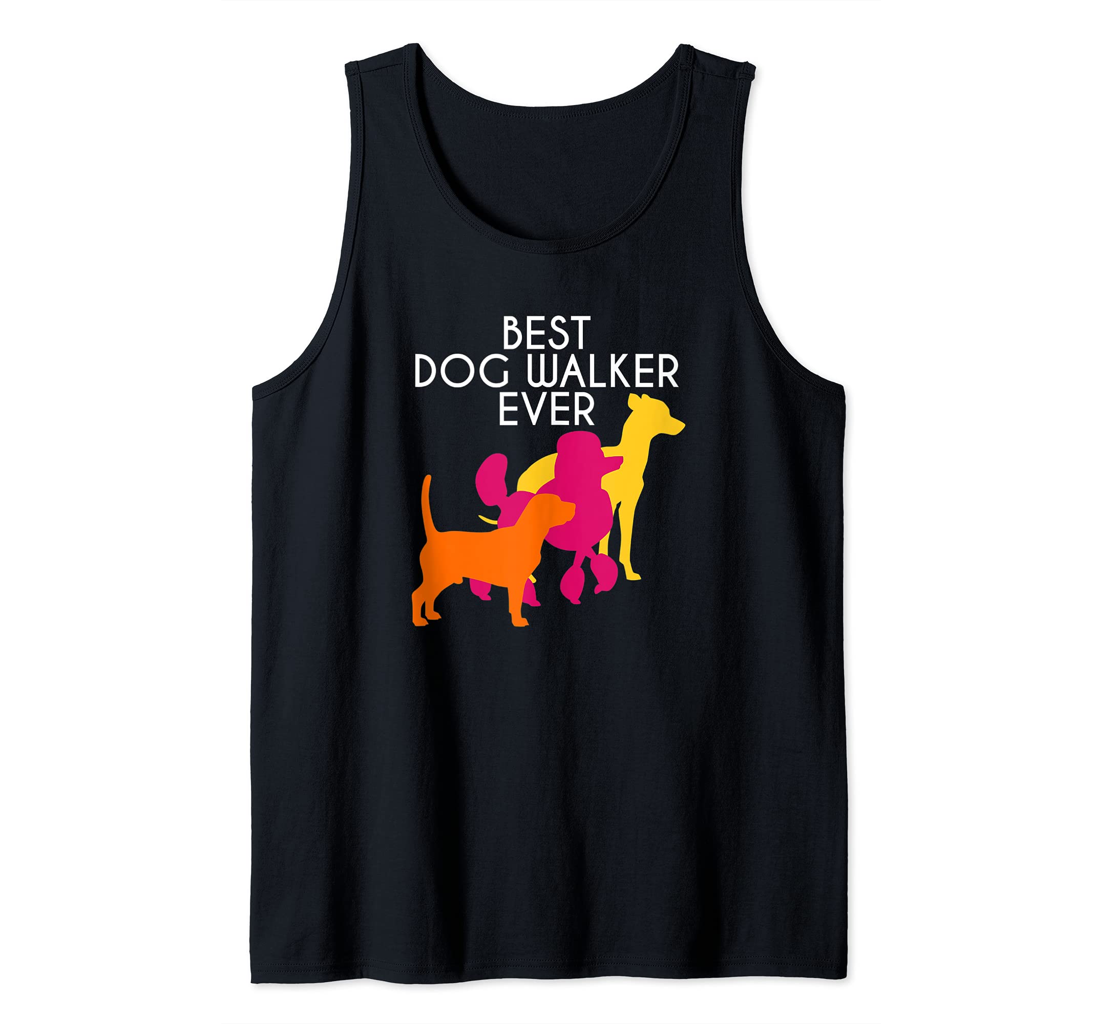 Best Dog Walker Ever Poodle Beagle Mut Dog Lovers Animal Tank Top