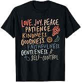 Fruit of The Spirit Fruit Colorful Summer Vacation Christian T-Shirt