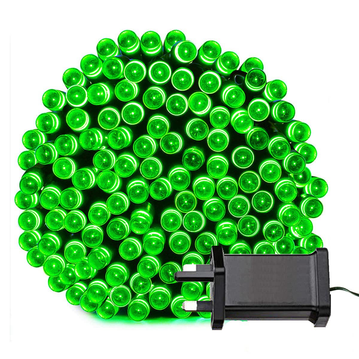 Tuokay Super Bright Plug in Fairy Lights with Memory Function, 23m 200 LED Indoor Decorative String Lights for Tree Gazebo Patio Yard Fence Ornament (Green)