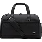 Halfday Convertible 2-in-1 Premium Garment Duffel Weekender Bag 40L | Wrinkle-Free Travel, Hanging Suit Compartment, Shoe Pockets, Trolley Sleeve. Balistic Nylon Carry-On, Jet