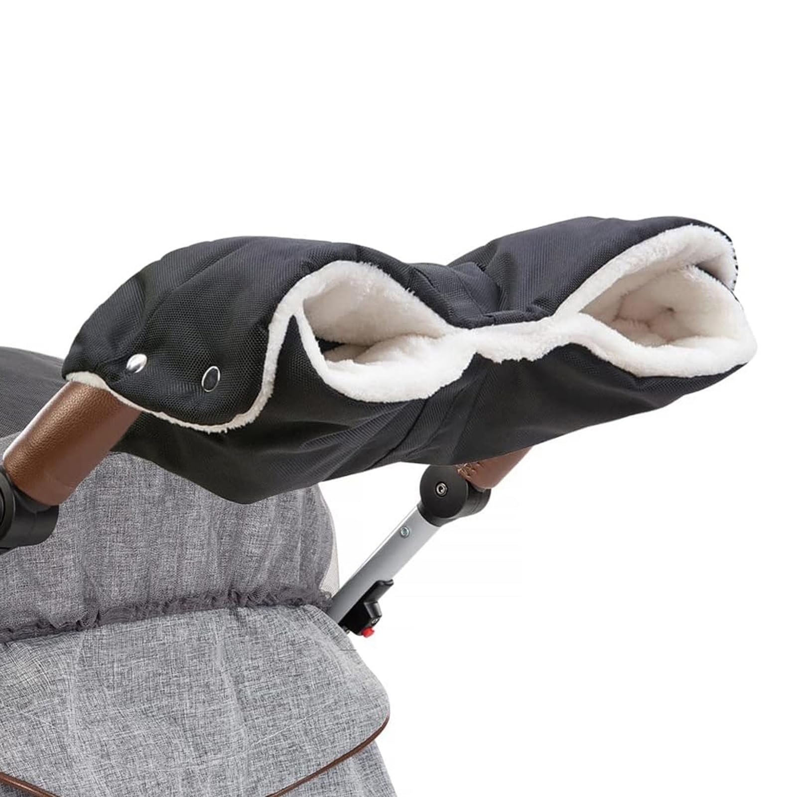 Pram Hand Muff, Pram Gloves for Stroller, Pram Pushchair Gloves Hand Gloves Waterproof Windproof Anti-Freeze Extra Thick Warm Winter Stroller Fleece Hand Muff