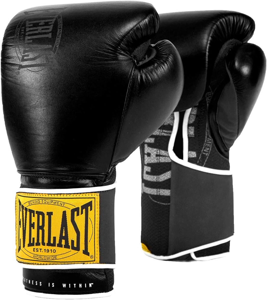 everlast 14oz leather boxing gloves