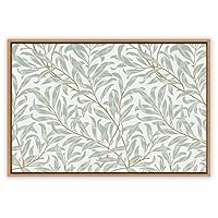 SIGNWIN Framed Canvas Wall Art Floral Pattern Canvas Prints Home Artwork Decoration for Living Room,Bedroom - 16x24 inches