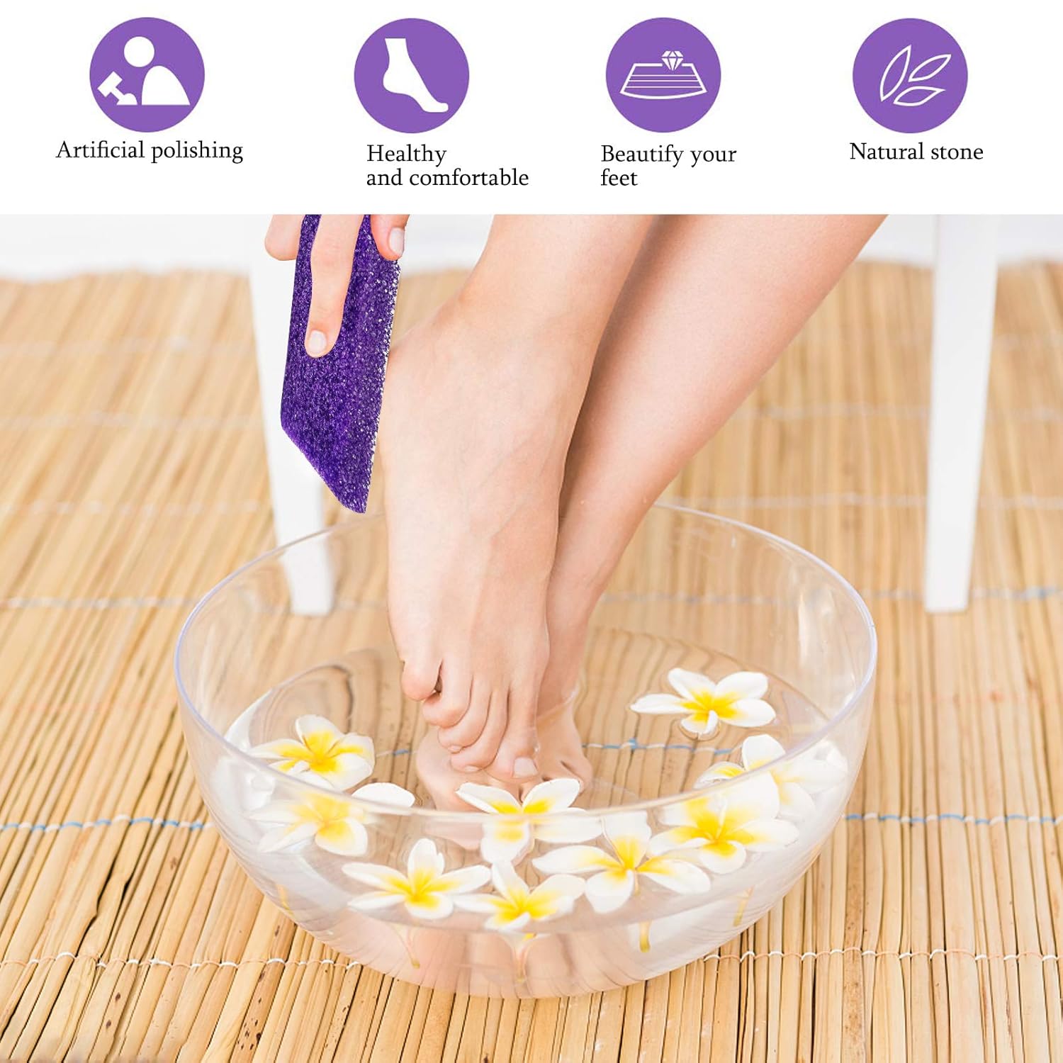 40 Pcs Pumice Stone For Feet Foot Scrubber Sponge For Feet Care and Callus Remover Mini Disposable Pumice Pads For Dead Skin Remover Purper.: Beauty