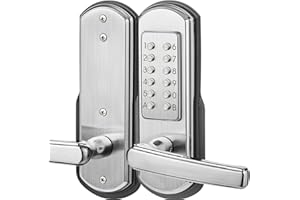 STEINBRÜCKE Keyless Entry Door Lock - Combination Door Lock Door Knob with Keypad Mechanical Door Lock High Security Door Lock Stainless Steel 304 (Right Handed)