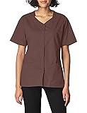 WonderWink Womens Wonderwork Short Sleeve Snap