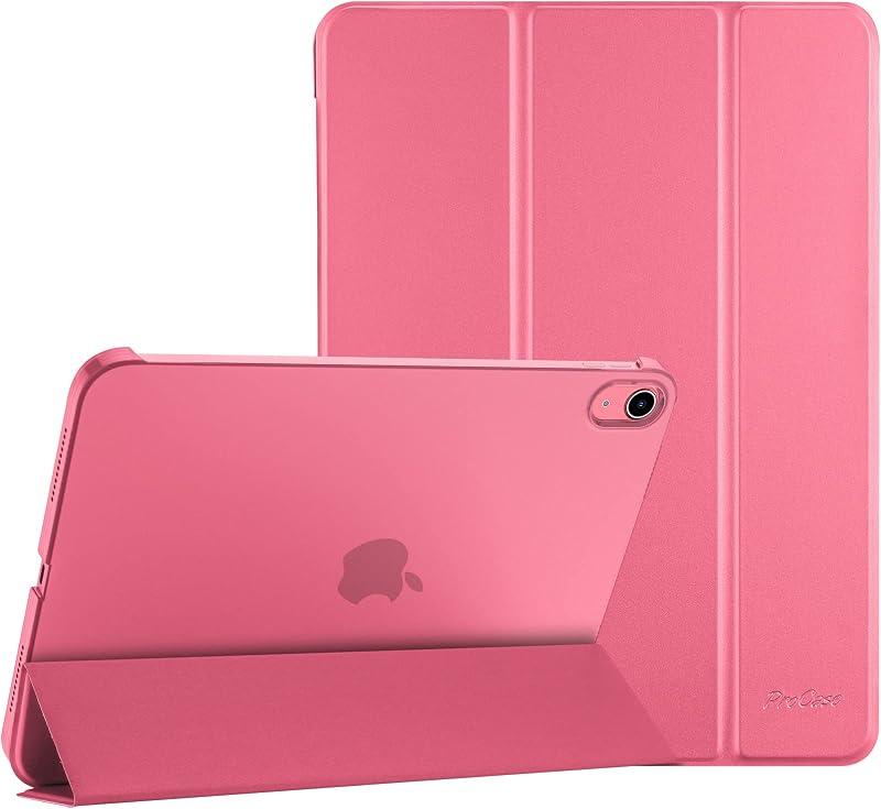 ProCase iPad Case A16 11th Gen 2025 & iPad 10th Gen 2022 Pink Slim