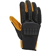 Carhartt Men's Storm Defender Insulated Leather Knuckle Guard Glove
