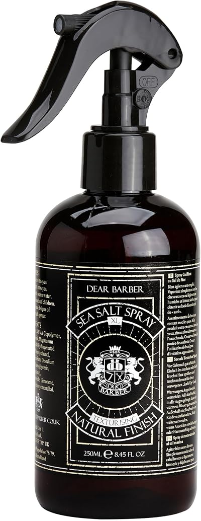 Dear Barber Sea Salt Spray for Hair Men 250ml XL Texturising Matte Finish