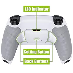 eXtremeRate Gray Rubberized Grip Programable RISE