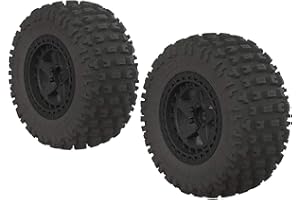 ARRMA 1/10 dBoots Fortress SC 2.2/3.0 Pre-Mounted Tires, 14mm Hex, Black (2), ARAC9630