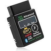 Fkewp Bluetooth OBD2 Scanner for Car, Wireless Check Engine Light Code Reader Diagnostic Scan Tool with Exclusive App, Professional OBD II Scanner Read and Clear Error Codes