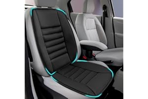 Heonay Car Seat Cushion, Memory Foam Cushion for Car Seat, Lumbar Support Pillow, Seat Cushion for Full Back and Seat, Ideal for Car Seat Driver, Office Chair, Wheelchair and Back Pain Relief (Black)