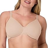 Bali Womens T-Shirt Bra, Cotton Collection Underwire Bra for Women, Full Coverage, Moisture-Wicking