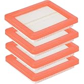 Emmawin 17211-Z8B-901 Air Filter, 4 Pack HRX217 Air Filter for Honda GCV160LA1 GCV190LA Engine Harmony II HRR216 HRR216K9VKAA HRS216 HRN216 Walk Behind Mower