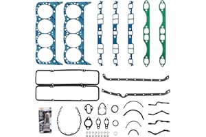 Tyrigion 260-1045 Full Engine Gasket Set, 1955-1980 SBC 283 302 307 327 350 V8 Gasket Kit for Chevy C10 C20 Caprice Impala for Buick Century Skylark for Olds