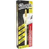 Sharpie Peel-Off China Markers, Wax, Grease Pencils, Fine Point, White, Box of 12 - Marks on Glass, Plastic, Tile, Metal, and More