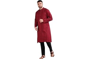 Filori Studio - Men's Pure Cotton Woven Long Kurta (Kurta Only)