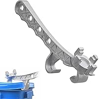 Multi-Function Barrel Opener, 5-55 Gallon Drum and Paint Bucket Lid Remover Tool, Aluminum Alloy, Industrial