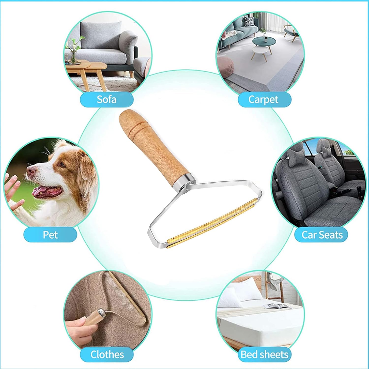 2 Pack Uproot Lint Cleaner, Portable Lint Remover, Lint Roller, Pet Hair Remover, Clothes Fuzz Shaver Hairball Quick Epilator Lint Shaver Pet Hair from Clothing Furniture Blanket Couch Carpets: Kitchen & Dining