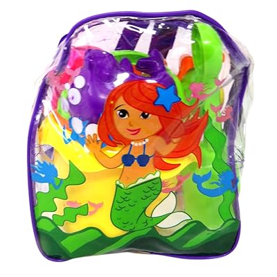 Buy Get A Gadget Mermaid Beach Toys Assorted Color Clear Mermaid Design Mini Backpacks Filled With 6 Plastic Toys 8 Inch Online In Poland B08bcqqzcl