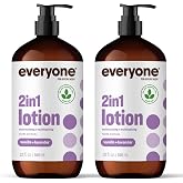 Everyone 2-in-1 Hand &amp; Body Lotion, Vanilla Lavender, 32 oz 2-Pack | Moisturizing lotion for dry skin | unisex | silky formula | bulk 2-pack | moisturizes hands and body | vanilla lavender scent