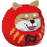 JEKCA Shiba Daruma Doll 01S-M01 | Japan Plastic Building Blocks | Age 14+