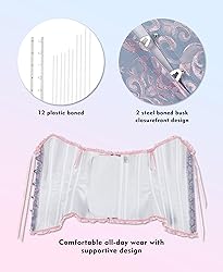 SZIVYSHI Corset Tops for Women, Bustier Shapewear