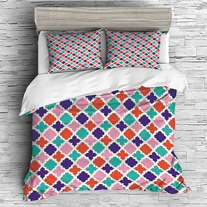 1 Duvet Cover 2 Pillow Shams All Seasons Home Comforter Bedding