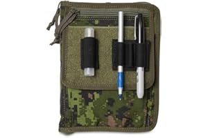 TACTICAL NOTEBOOK COVERS Tactical Field Cover | Zippered Case for Canadian Forces FMP | Fits 6.75" x 4.5" Notepad | Durable O