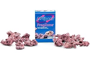 CARIB SEA CaribSea Life Rock Frag Zone – 2.25 lb – Natural Aragonite-Based Frag Mounts for Reef Tanks – Ideal for Coral Frag Growout – Supports Healthy Coral Attachment
