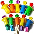 Carykon Dough Extruders Set Assorted Designs, Set of 10, 5 Patterns - Random Colors