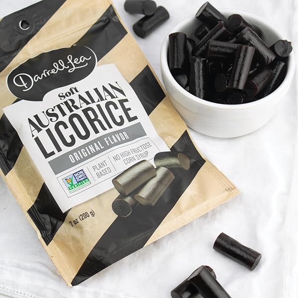 DARRELL LEA AUSTRALIAN LICORICE BIG BAG, ORIGINAL BLACK FLAVOR, SOFT & CHEWY DELICIOUS CANDY, 20 OUNCE BAG (PACK OF 1)