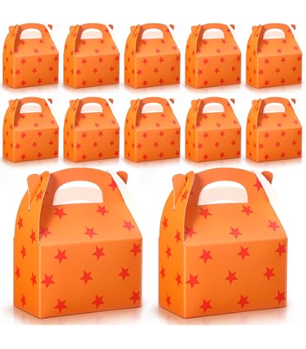 Marspark 24 Stück Cartoon-Geschenkboxen – 17,5x16,3x8,9 Cm, Aus Kraftpapier, Für Süßigkeiten & Partyzubehör