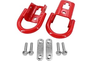 BOMLING Front Bumper Tow Hook, Right Left Heavy Duty D-Ring Set Towing Hook Compatible with Ford F150 Truck 2009-2018 Compati