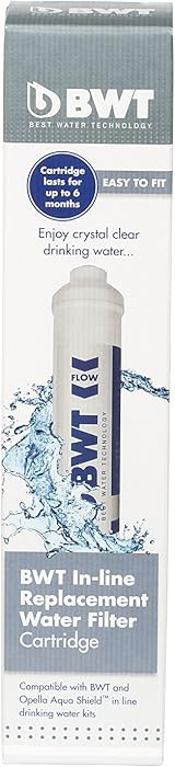 BWT in-line Water Filter Replacement Cartridge DWFCART White view 1