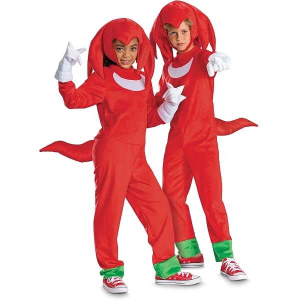 Sonic The Hedgehog Deluxe Kids Costume – Medium Blue Jumpsuit With Detachable Quills & Gloves - View #2