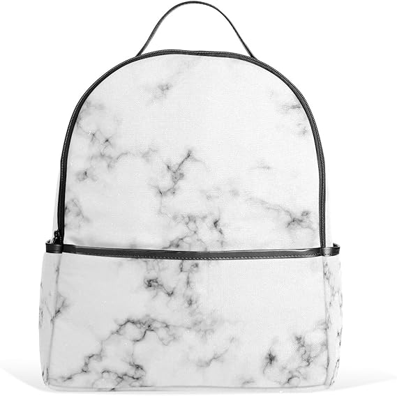 little white backpack