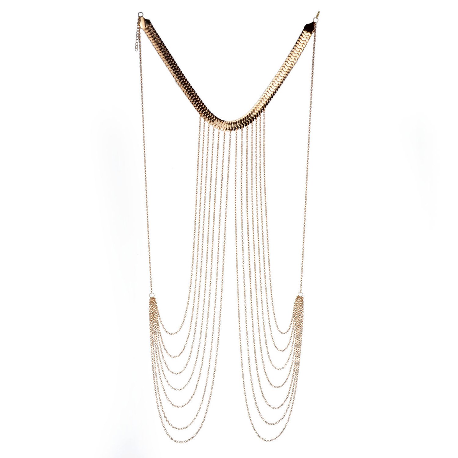 Collar Arnés Atractivo De La Playa De La Moda Del Bikini Cadena
