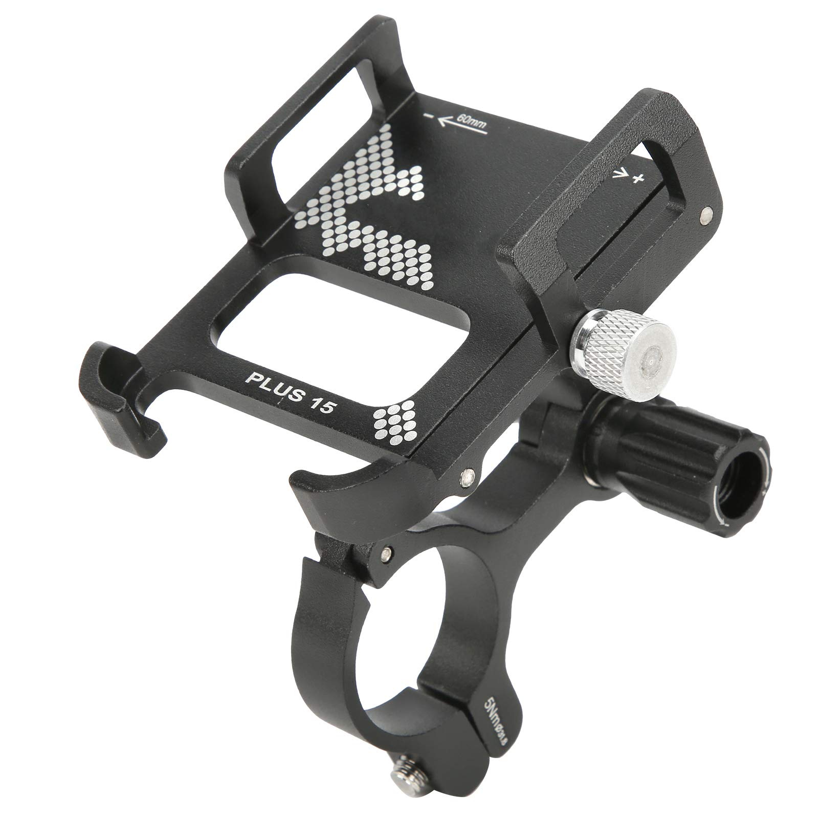 FOLOSAFENAR Bicycle & Motorcycle Mobile Phone Holder,PLUS 15 Bicycle Mobile Phone Holder,Rotatable GPS Navigator Bracket, Aluminum Alloy Mounting Bracket For Riding with High Compatibility