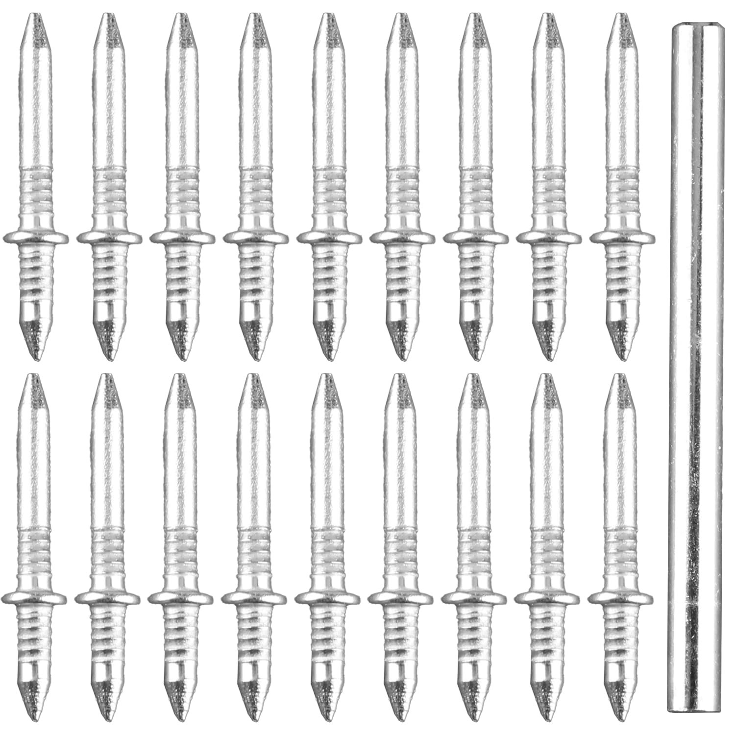 Luckious 100 PCS Heavy-Duty Double-Head Nails for Skirting Boards – Rust-Resistant, Multi-Purpose Nails for Wooden Furniture and Wall Panels – Strong and Durable