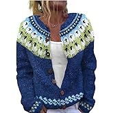 OSCORP Women's Fall Cute Open Front Knit Cardigan Sweater Winter Cozy Casual Loose Fit Long Sleeve Coat for Dogs