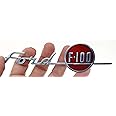 ZIC Motorsports 1955 Ford F-100 Truck Emblem Badge Heavy Duty Metal Garage Magnet - 6" X 2"