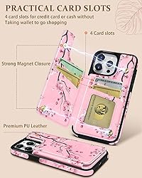 Lotadilo for iPhone 15 Pro Max Wallet Case with