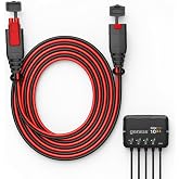 Compatible with NOCO GC004 X-Connect Battery Charger Harness, 10FT Extension Cable with Waterproof Back Cover, Suitable for Genius Smart Battery Trickle Charger Extension Cable Replacement Accessories