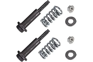 BEONEO 35129 M8x1.25x82mm Exhaust Bolts and Nuts Kit,Includes 2 Sets Exhaust Manifold Bolts+Exhaust Springs+Nuts+Gaskets for Subaru Acura Honda Lexus Toyota Mazda Pontiac Ford Isuzu 18317 4682,Es491