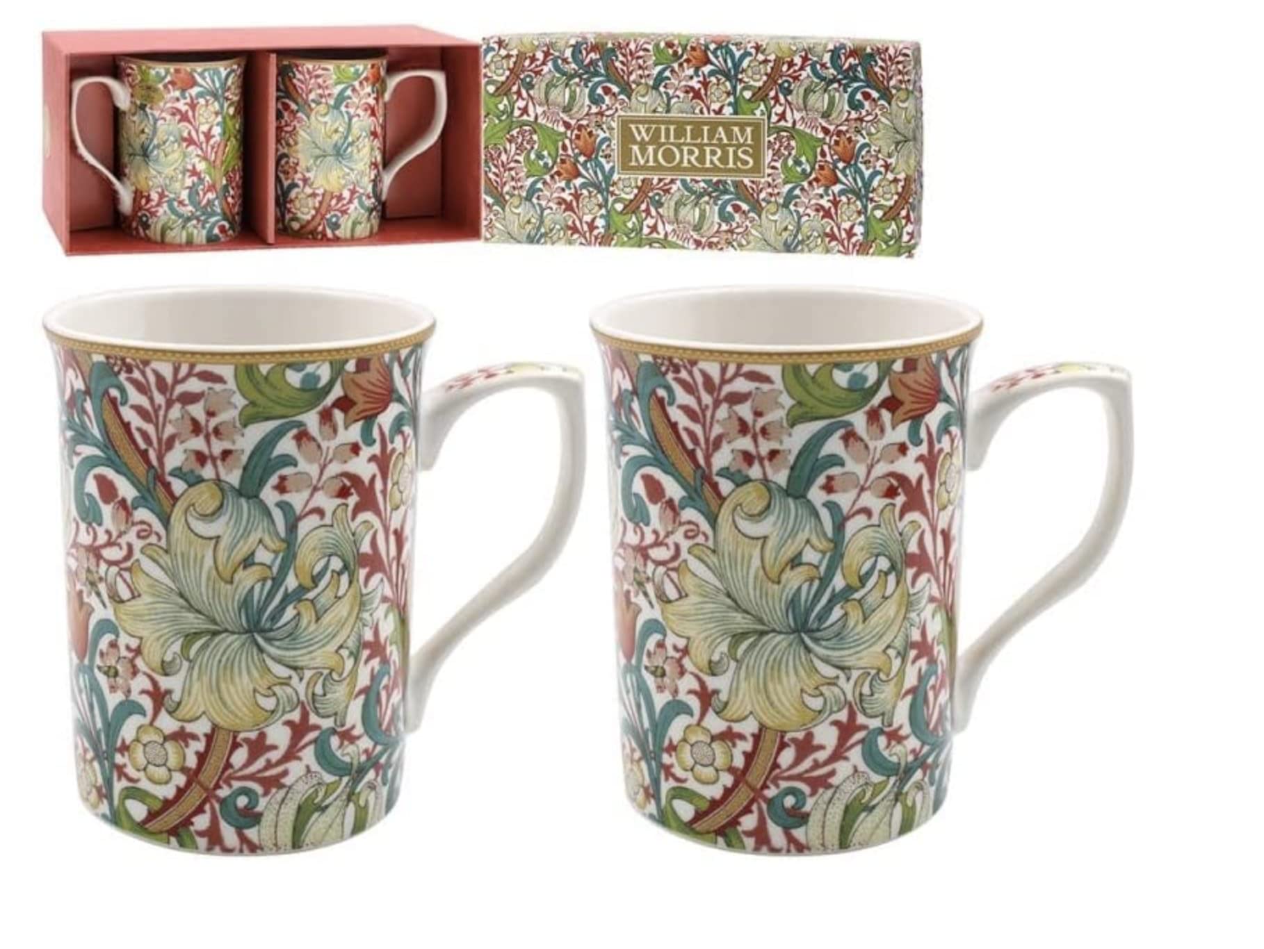 lesser and pavey Ceramic Mug | Golden Lily Design | Set of 2