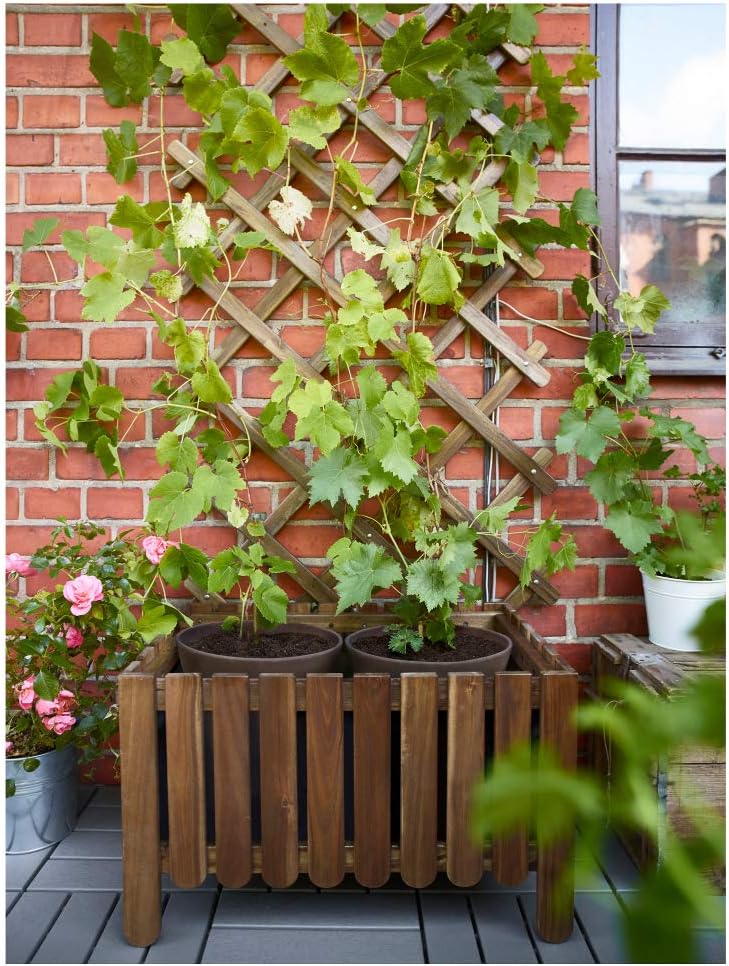 IKEA ASIA ASKHOLMEN - Enrejado, Color Gris y marrón: Amazon.es: Jardín