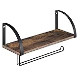 BTY Paper Towel Holder with Shelf, Vintage