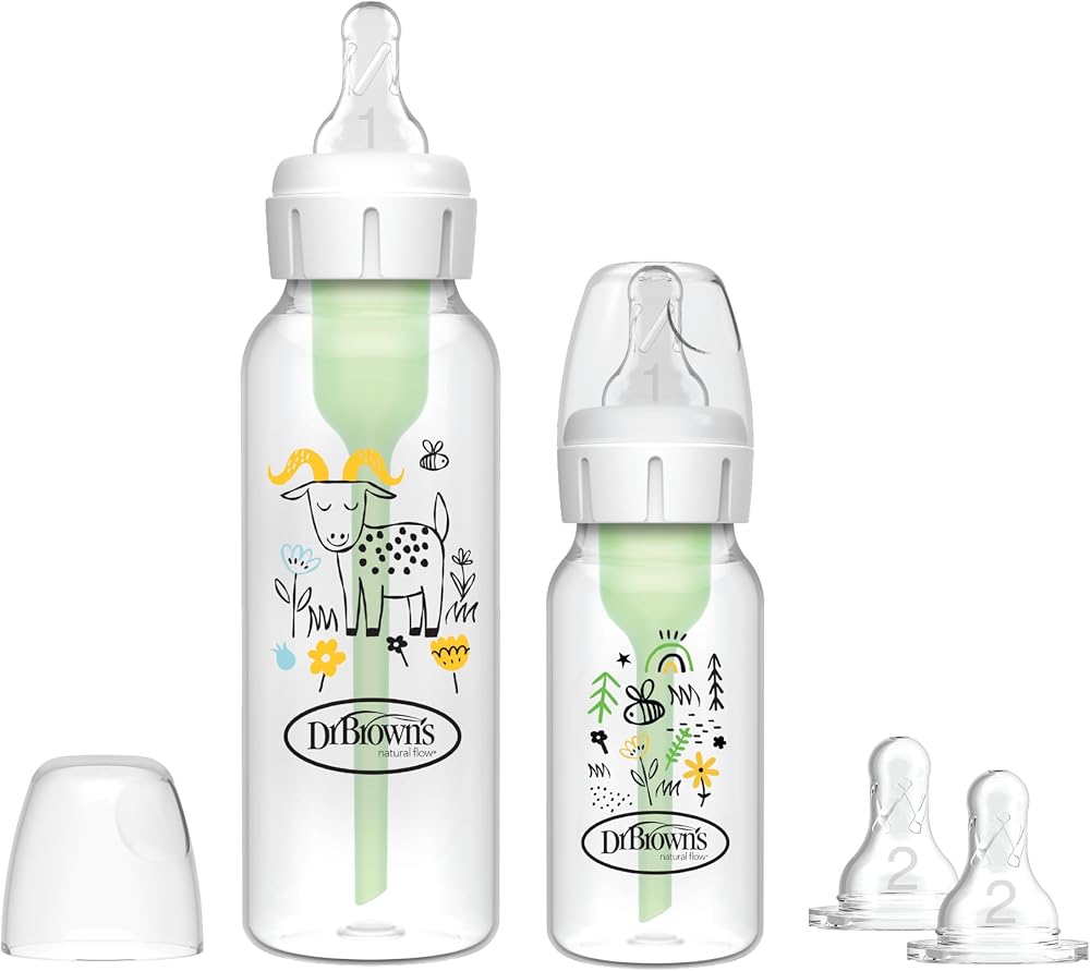 Dr Brown's Natural Flow Anti-Colic Options+ Narrow Baby Bottle Sampler Kit